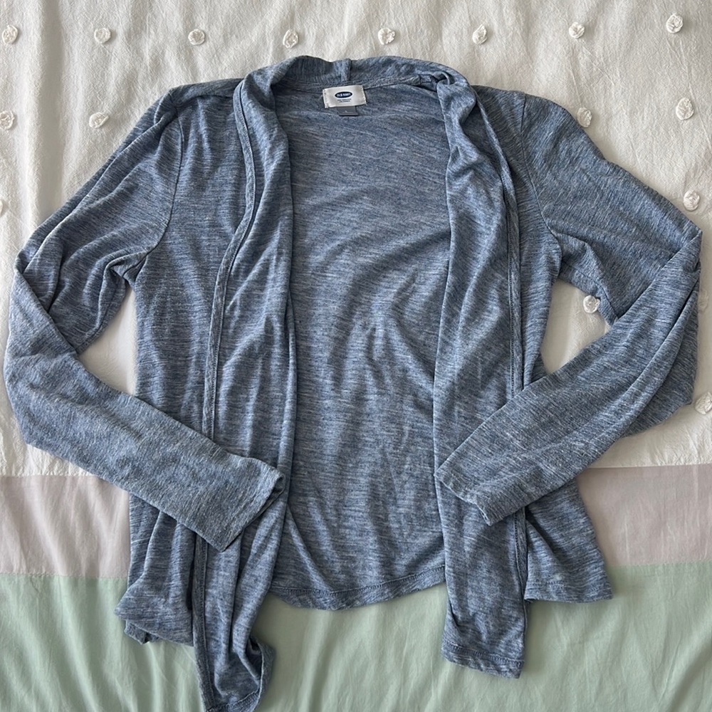 Blue cardigan